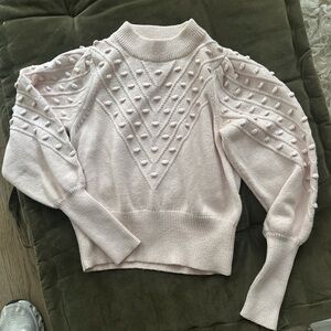 French connection light pink sweater